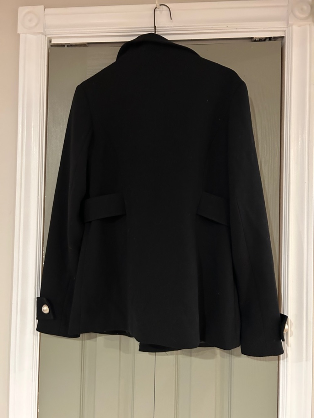 mac & jac Black Ruffled Front jacket with Silver Buttons - Picture 4 of 11